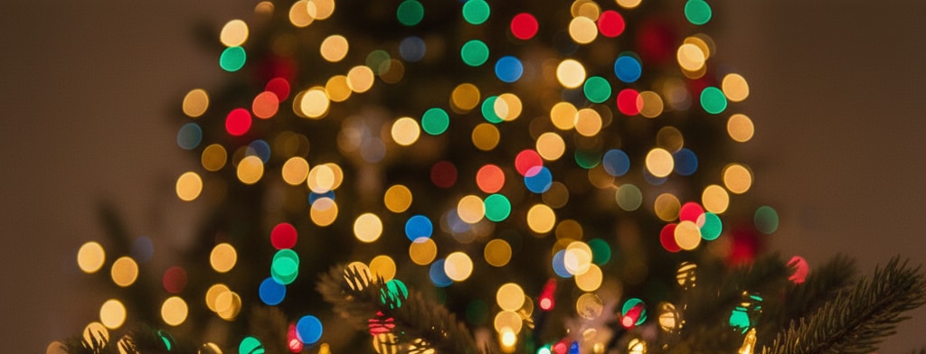 bokeh christmas lights Reno